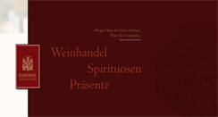 Desktop Screenshot of kurzweil-wein.de